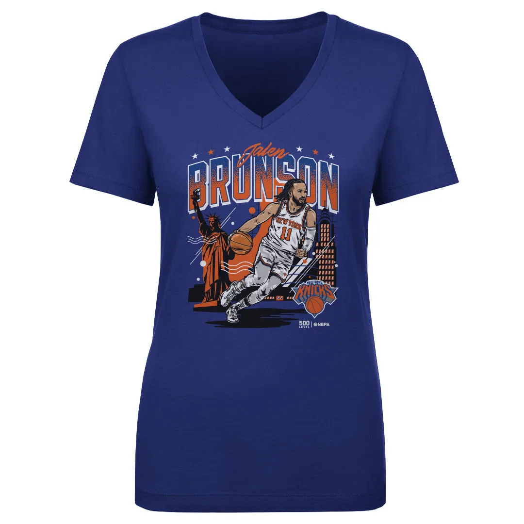 Jalen Brunson New York Knicks Skyline WHT sold by 500 Level product image thumbnail 3