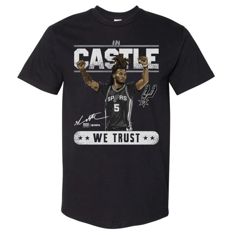 Stephon Castle San Antonio Spurs Trust WHT made by 500 Level
