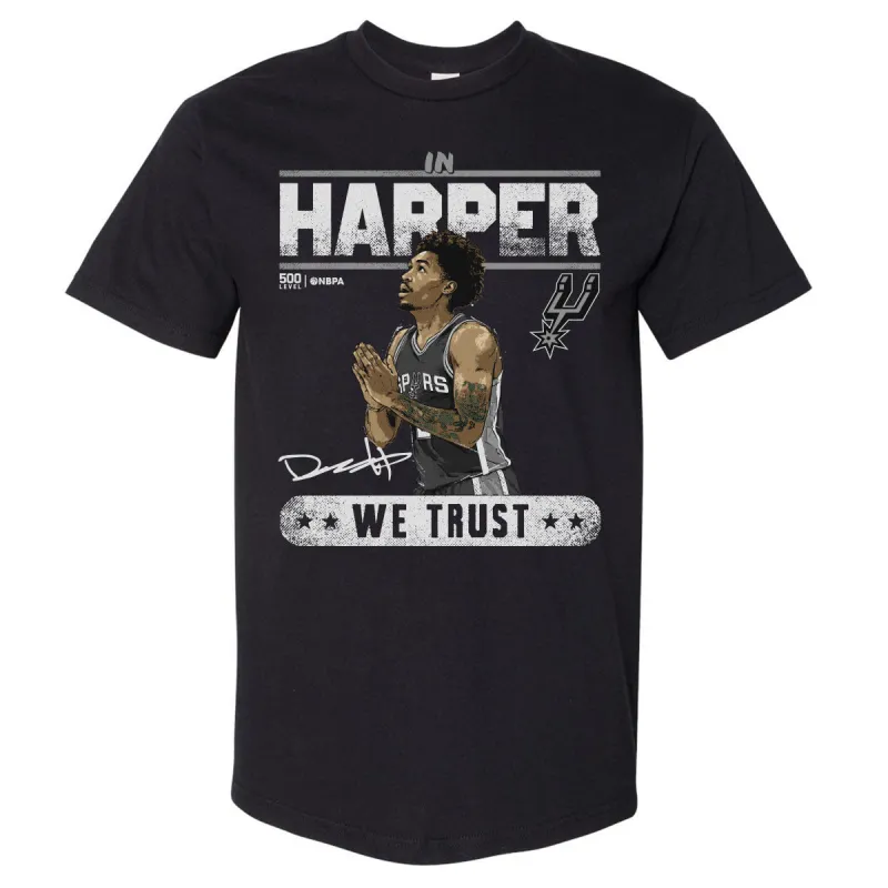 Dylan Harper San Antonio Spurs Trust WHT made by 500 Level