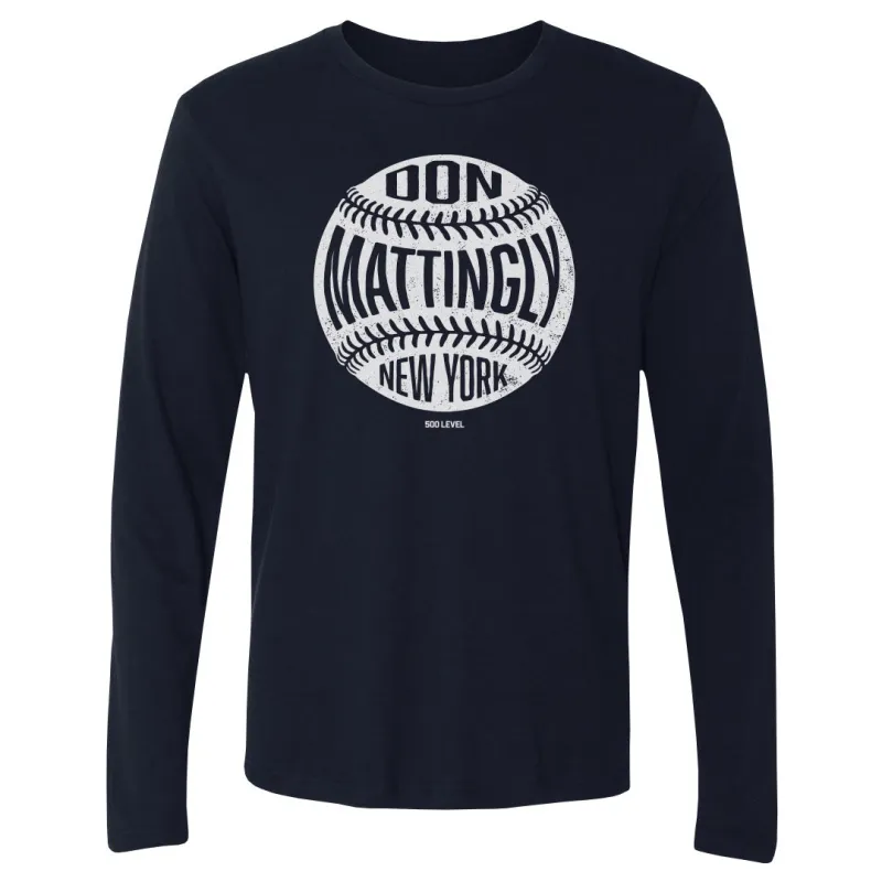 Don Mattingly New York Y Vintage Baseball WHT made by 500 Level