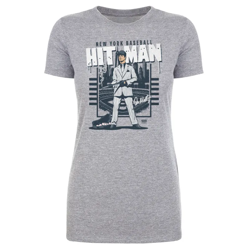 Don Mattingly New York Y Hit Man WHT made by 500 Level