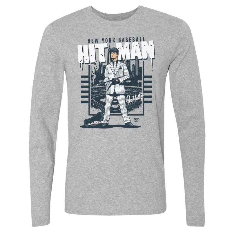 Don Mattingly New York Y Hit Man WHT made by 500 Level