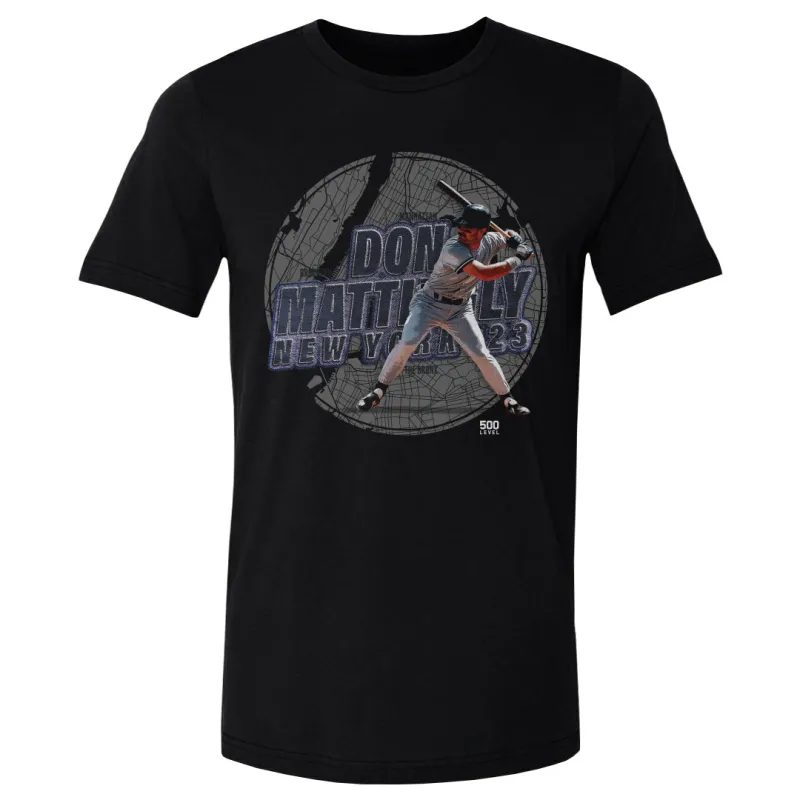 Don Mattingly New York Y City Grid WHT made by 500 Level