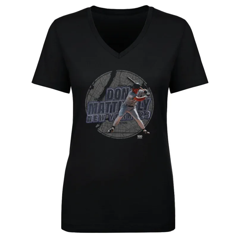 Don Mattingly New York Y City Grid WHT made by 500 Level