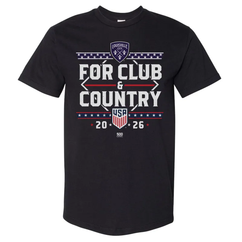 Louisville City FC & U.S. Soccer For Club & Country WHT made by 500 Level