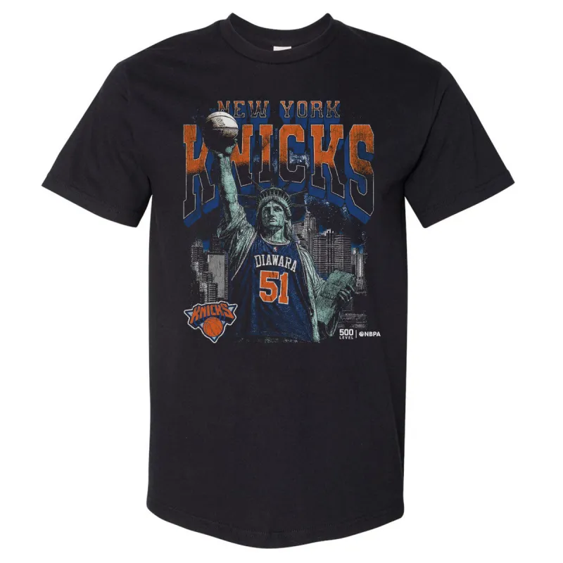 Mohamed Diawara New York Knicks Statue Of Liberty WHT made by 500 Level