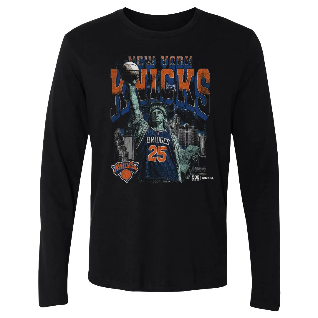 Mikal Bridges New York Knicks Statue Of Liberty WHT sold by 500 Level