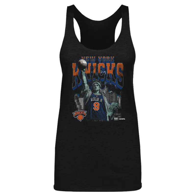 Kevin McCullar Jr. New York Knicks Statue Of Liberty WHT made by 500 Level