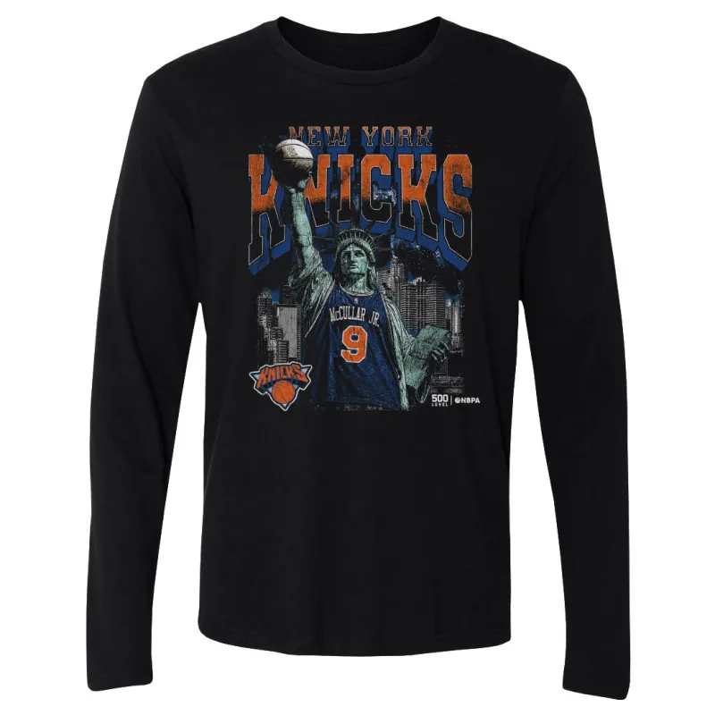 Kevin McCullar Jr. New York Knicks Statue Of Liberty WHT made by 500 Level