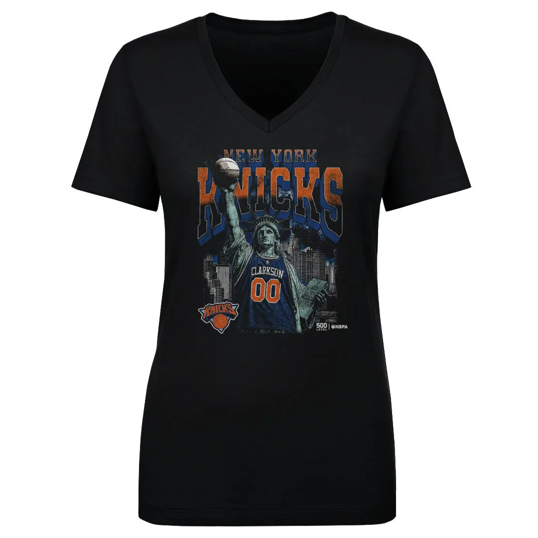 Jordan Clarkson New York Knicks Statue Of Liberty WHT sold by 500 Level