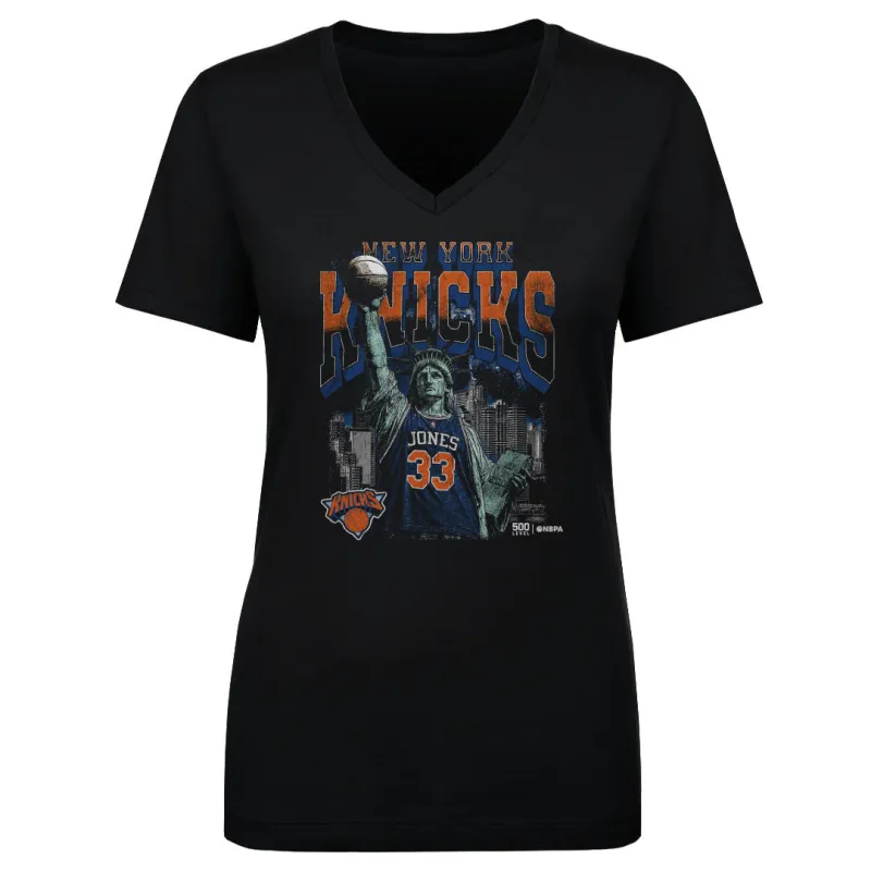 Dillon Jones New York Knicks Statue Of Liberty WHT made by 500 Level