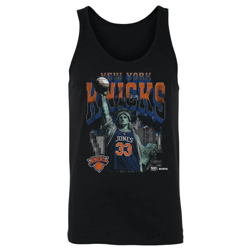 Dillon Jones New York Knicks Statue Of Liberty WHT made by 500 Level