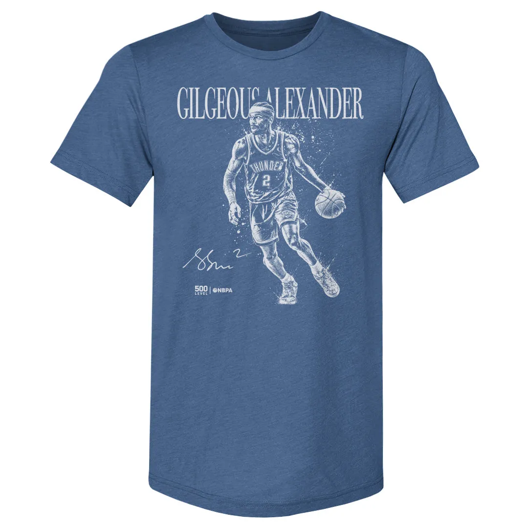 Shai Gilgeous-Alexander Oklahoma City Thunder Mono WHT sold by 500 Level product image thumbnail 3