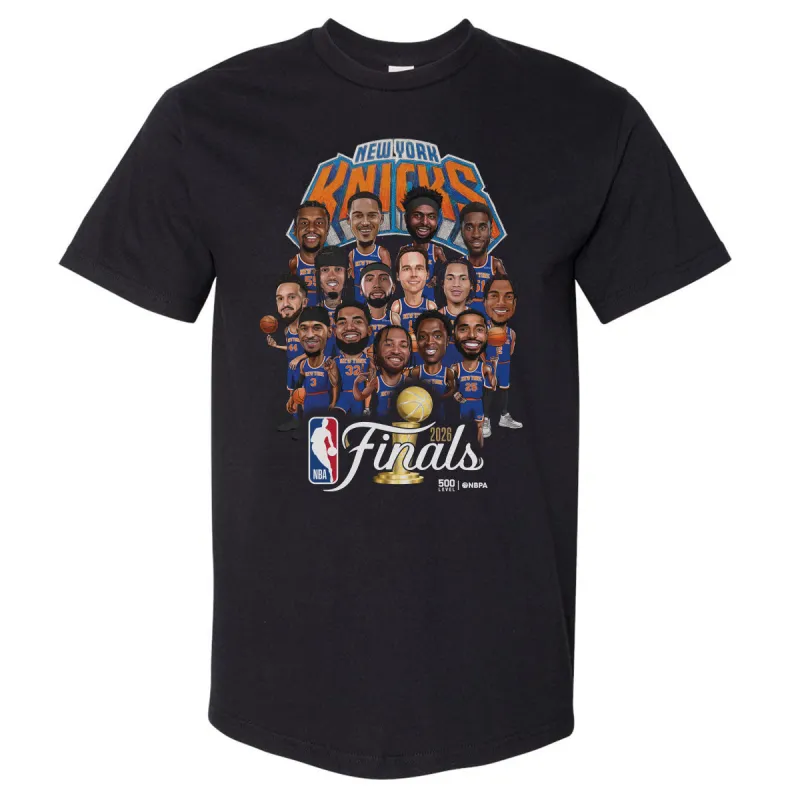 New York Knicks NBA Finals 2026 Caricature WHT made by 500 Level