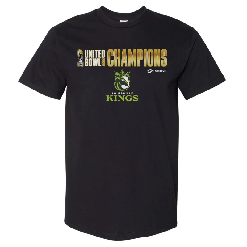 Louisville Kings UFL United Bowl 2026 Champions WHT made by 500 Level