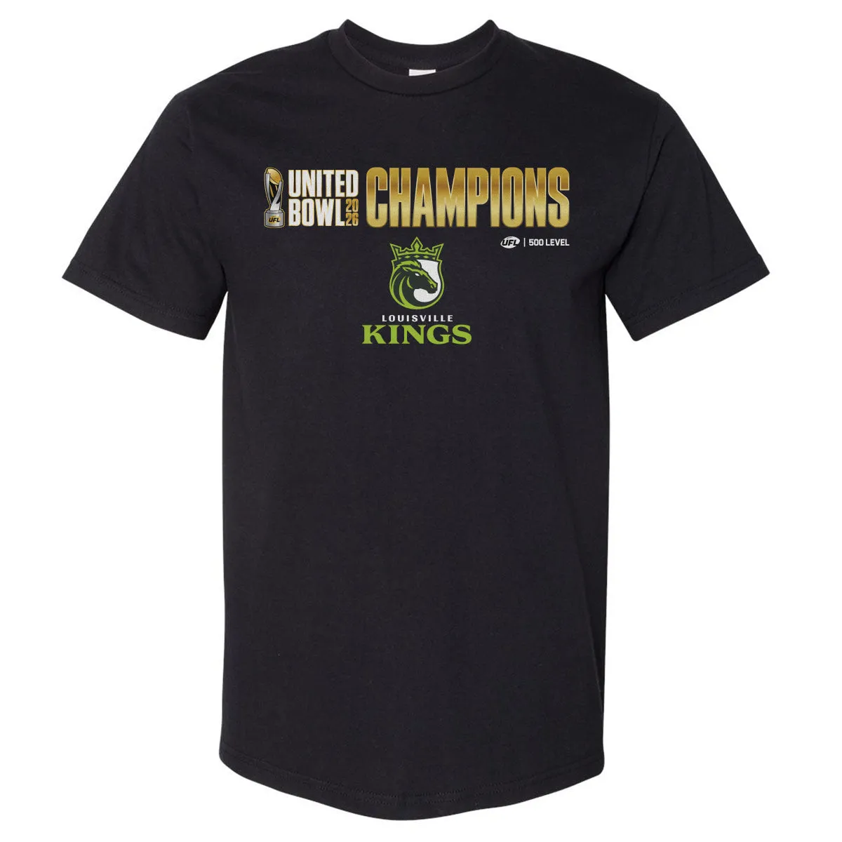 Louisville Kings UFL United Bowl 2026 Champions WHT sold by 500 Level