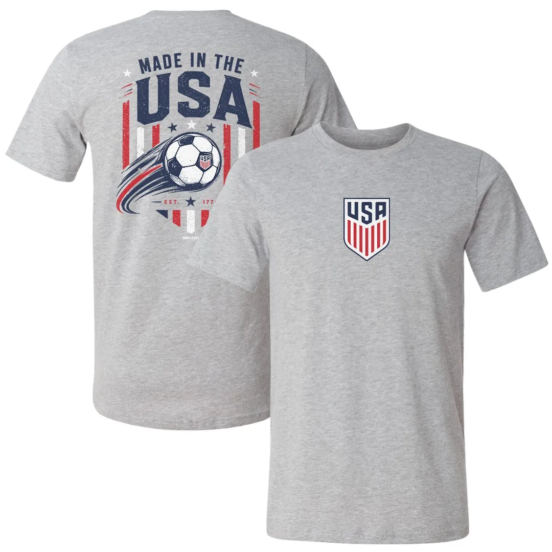 U.S. Soccer Made In The USA F&B WHT sold by 500 Level
