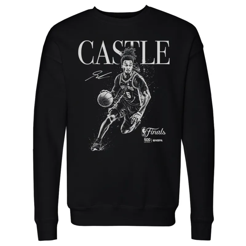 Stephon Castle San Antonio Spurs NBA Finals 2026 Mono WHT made by 500 Level