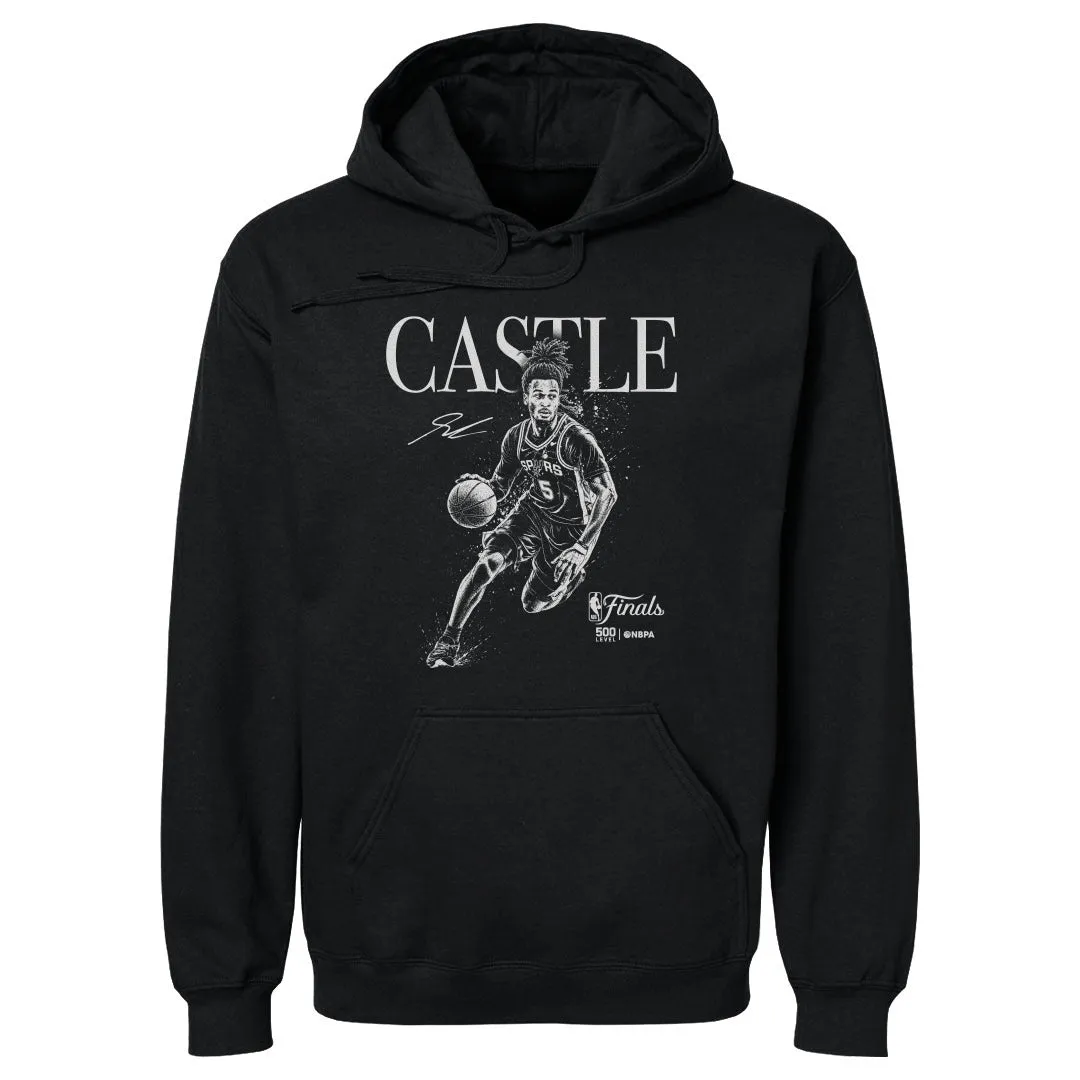Stephon Castle San Antonio Spurs NBA Finals 2026 Mono WHT sold by 500 Level