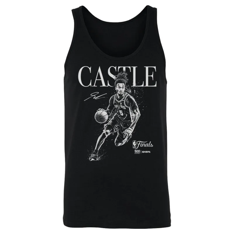 Stephon Castle San Antonio Spurs NBA Finals 2026 Mono WHT made by 500 Level