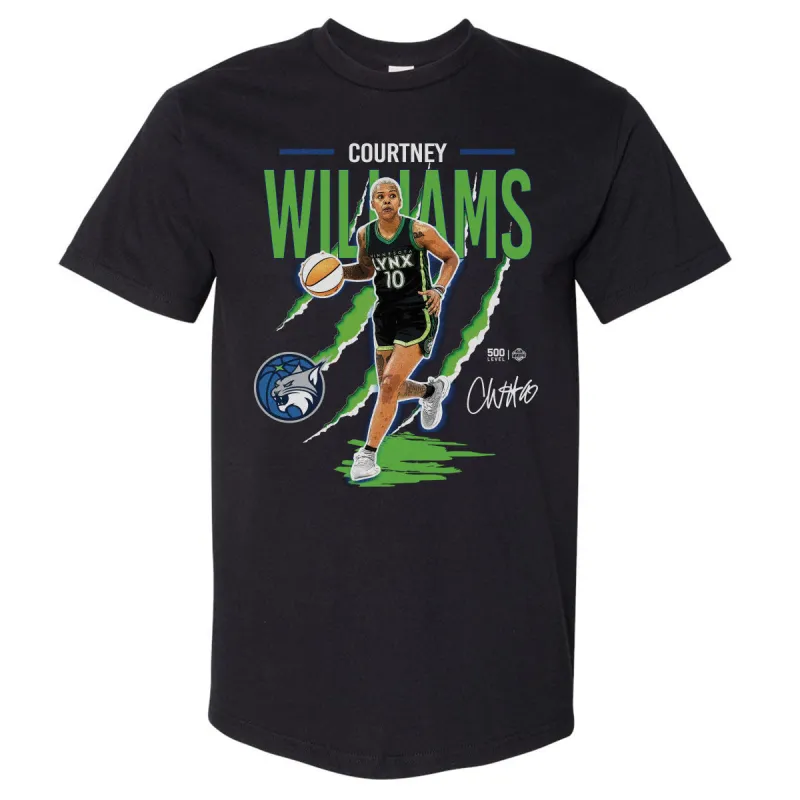 Courtney Williams Minnesota Lynx Claws WHT made by 500 Level