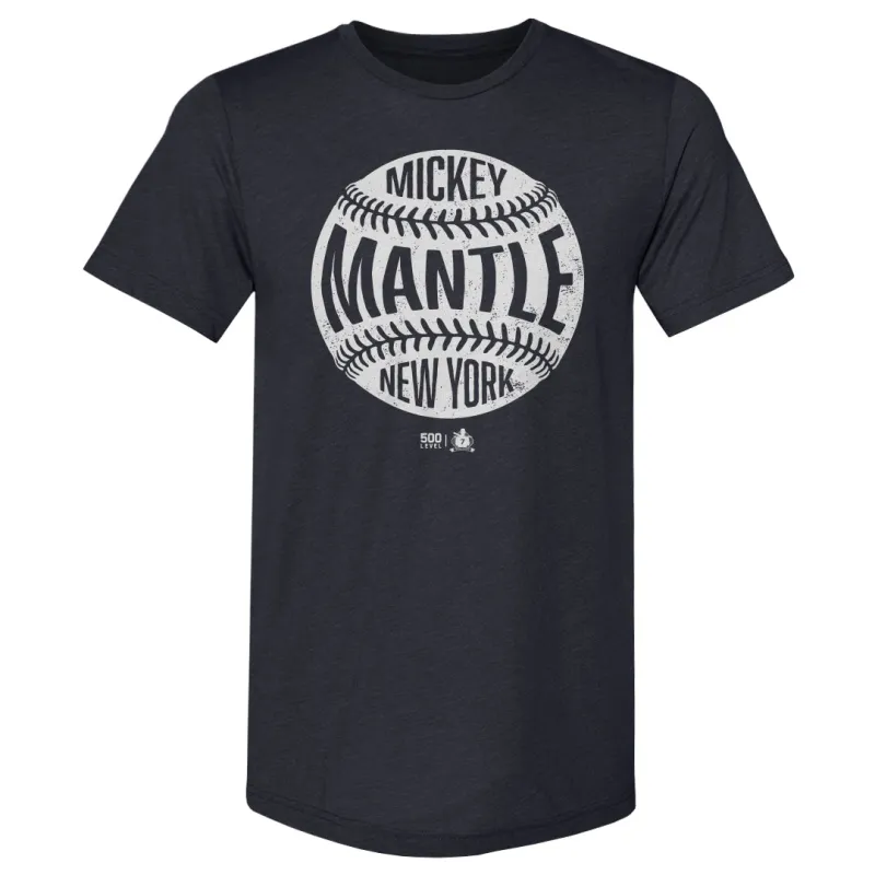Mickey Mantle New York Y Vintage Baseball WHT made by 500 Level