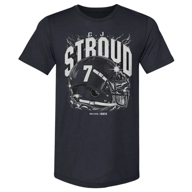 C.J. Stroud Houston Retro Helmet WHT made by 500 Level