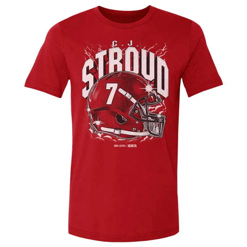 C.J. Stroud Houston Retro Helmet WHT made by 500 Level