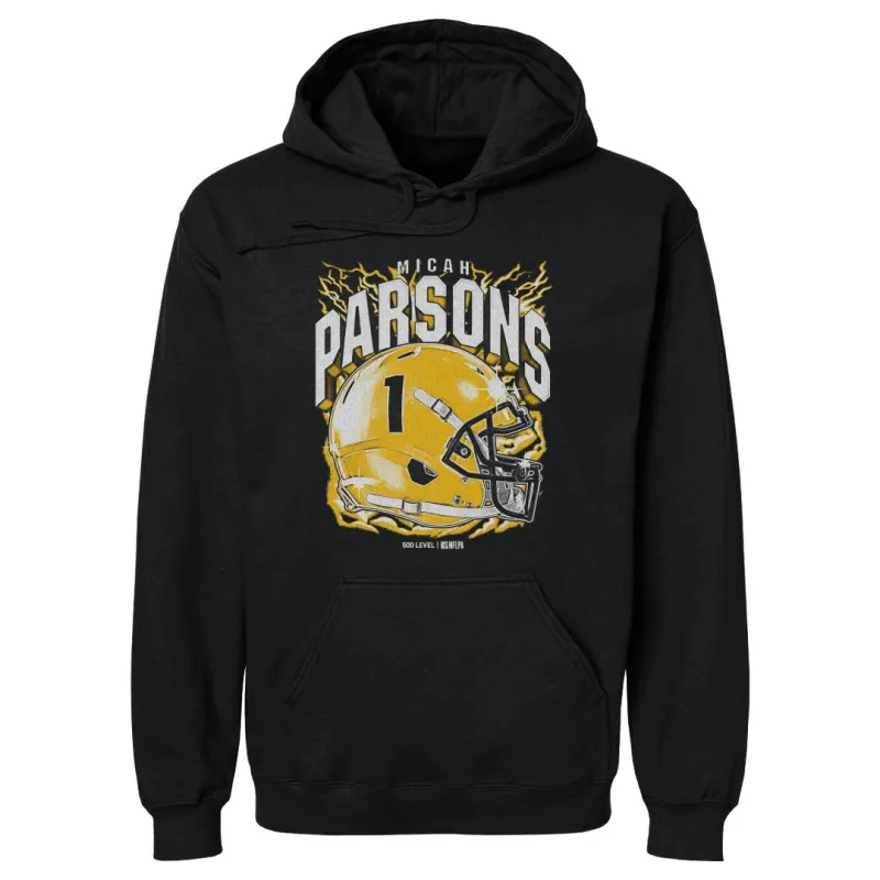 Micah Parsons Green Bay Retro Helmet WHT made by 500 Level