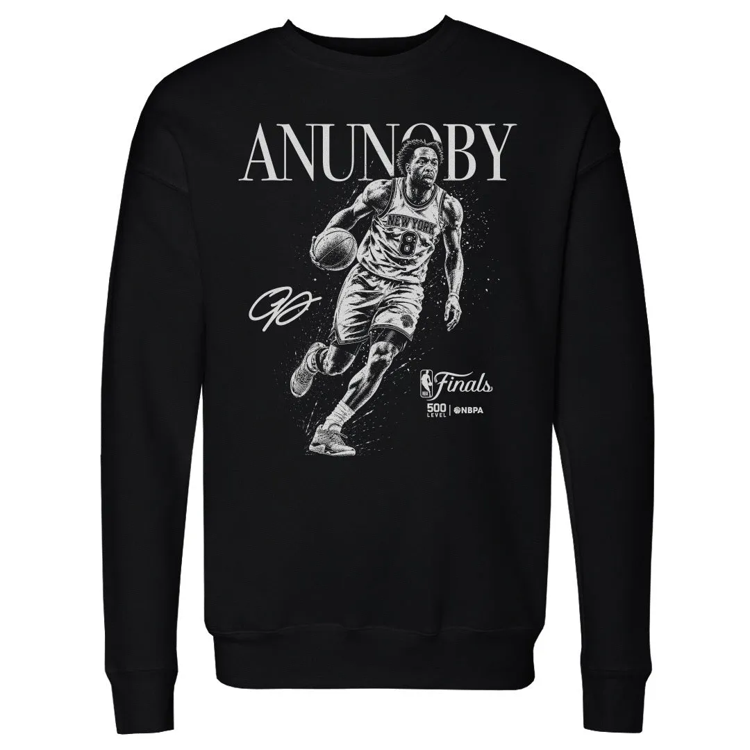 OG Anunoby New York Knicks NBA Finals 2026 Mono WHT sold by 500 Level