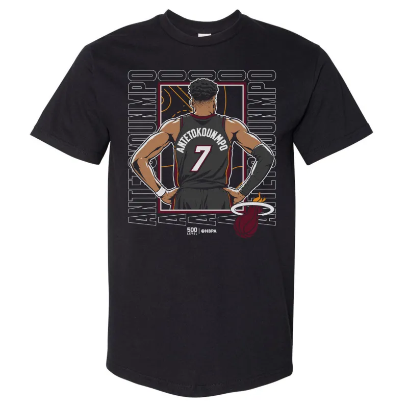 Giannis Antetokounmpo Miami Heat Repeat WHT made by 500 Level