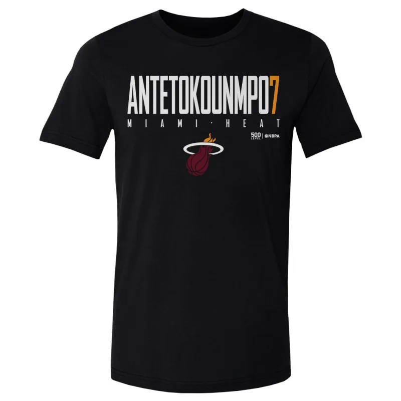 Giannis Antetokounmpo Miami Heat Elite WHT made by 500 Level