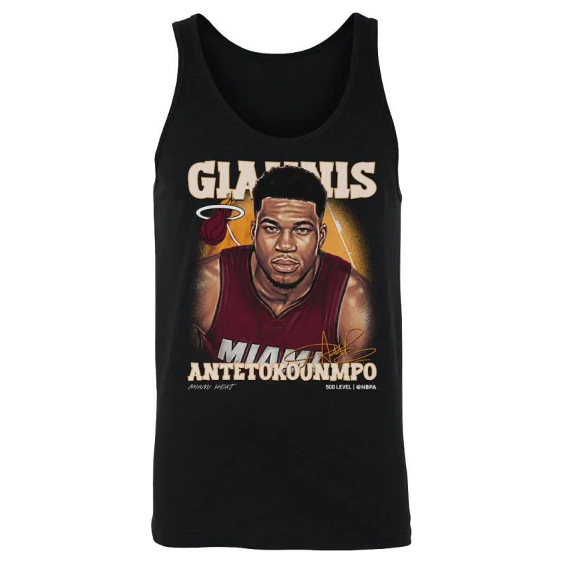 Giannis Antetokounmpo Miami Heat Airbrush WHT made by 500 Level