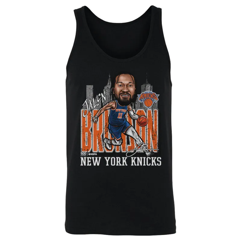 Jalen Brunson New York Knicks Cartoon City Cartoon WHT made by 500 Level