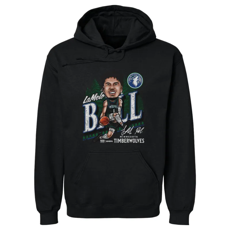 LaMelo Ball Minnesota Timberwolves City Cartoon WHT made by 500 Level