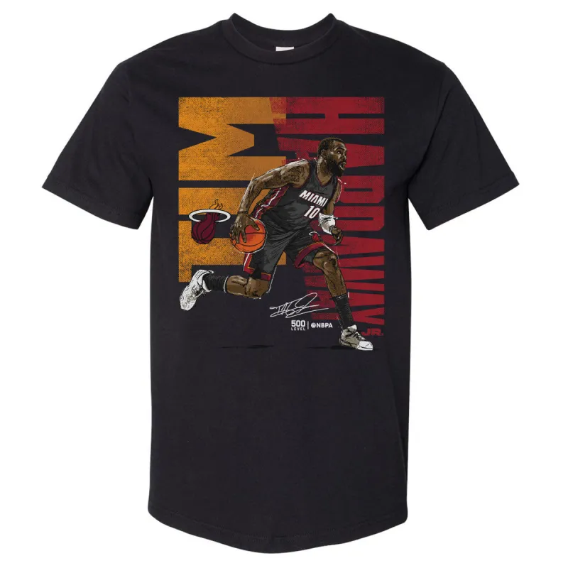 Tim Hardaway Jr. Miami Heat Bold WHT made by 500 Level
