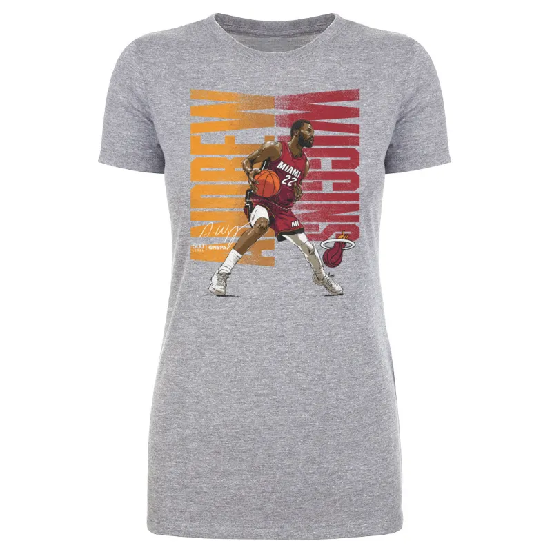 Andrew Wiggins Miami Heat Bold WHT made by 500 Level