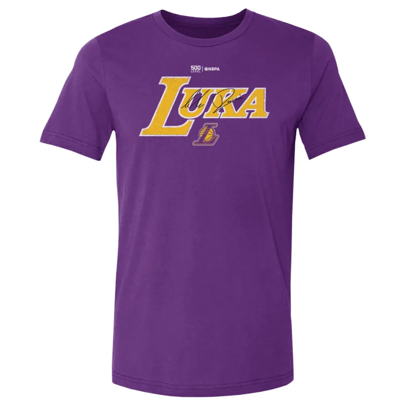 Luka Doncic Los Angeles Lakers Team Font WHT made by 500 Level