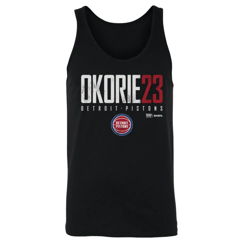 Ebuka Okorie Detroit Pistons Elite WHT made by 500 Level