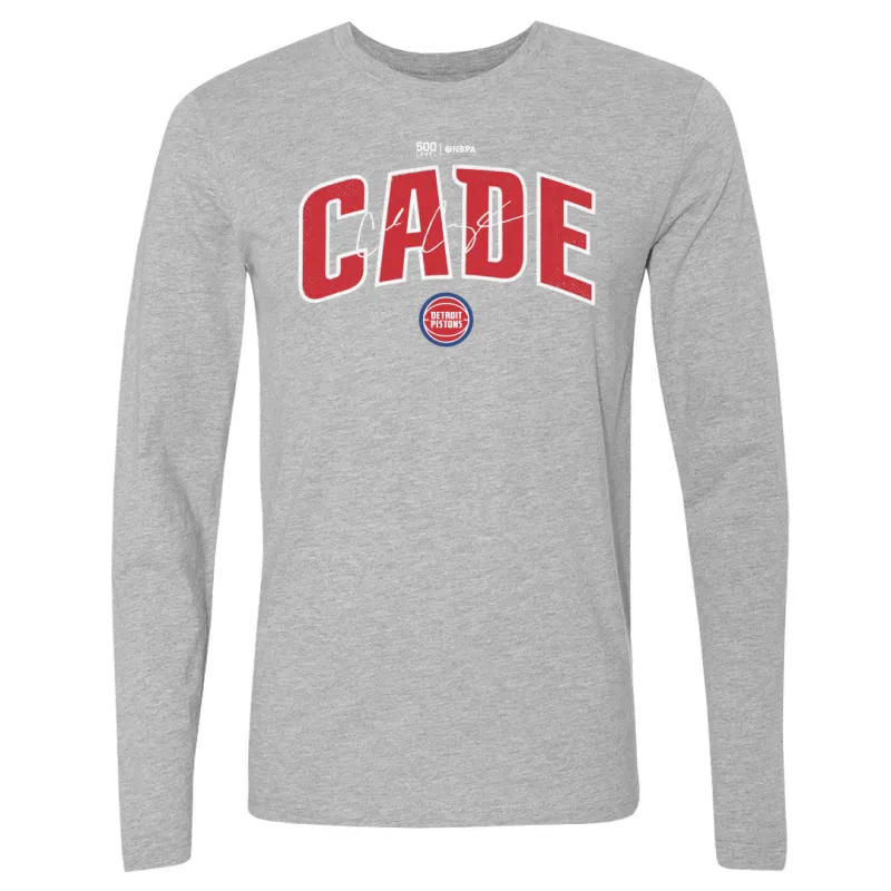 Cade Cunningham Detroit Pistons Team Font WHT made by 500 Level