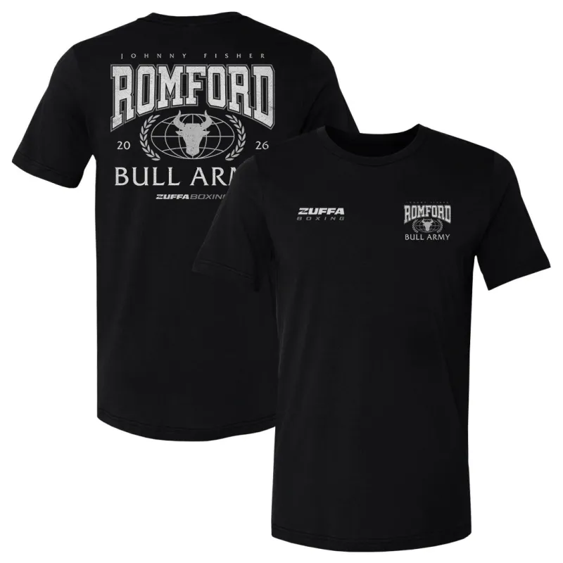 Johnny Fisher Zuffa Boxing Romford Bull Army F&B WHT made by 500 Level