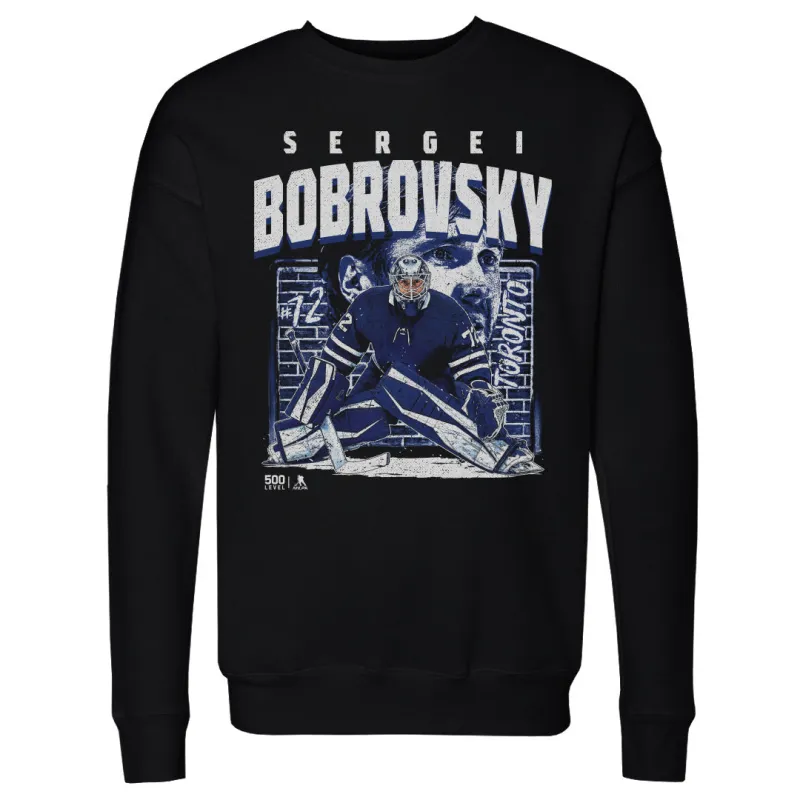 Sergei Bobrovsky Toronto Brick Wall WHT made by 500 Level