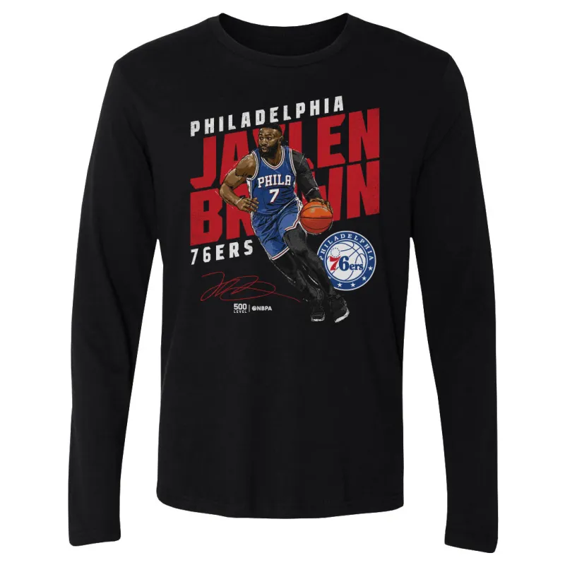 Jaylen Brown Philadelphia 76ers Slant WHT made by 500 Level
