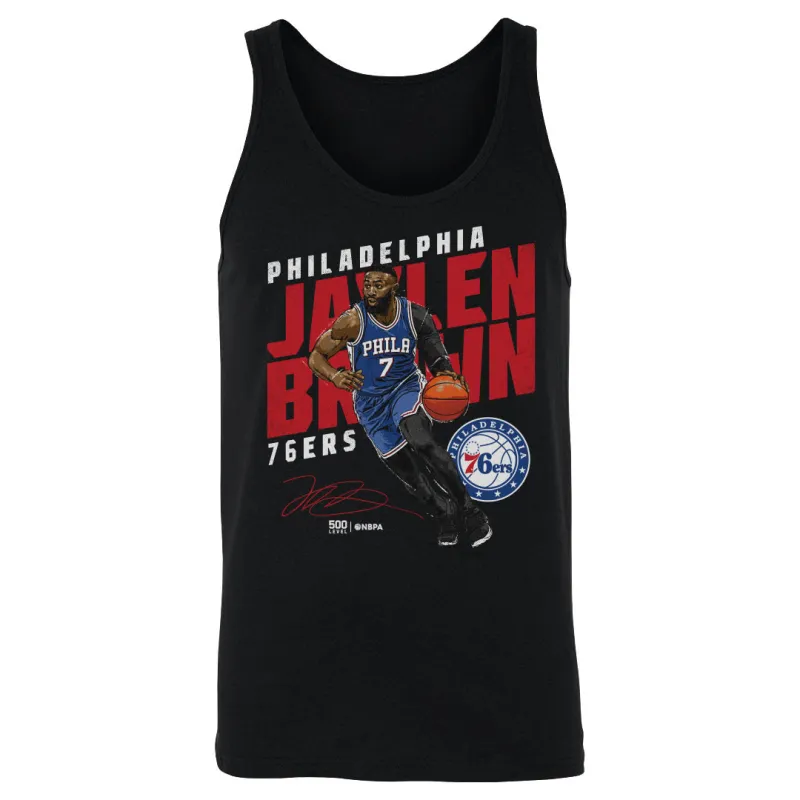 Jaylen Brown Philadelphia 76ers Slant WHT made by 500 Level