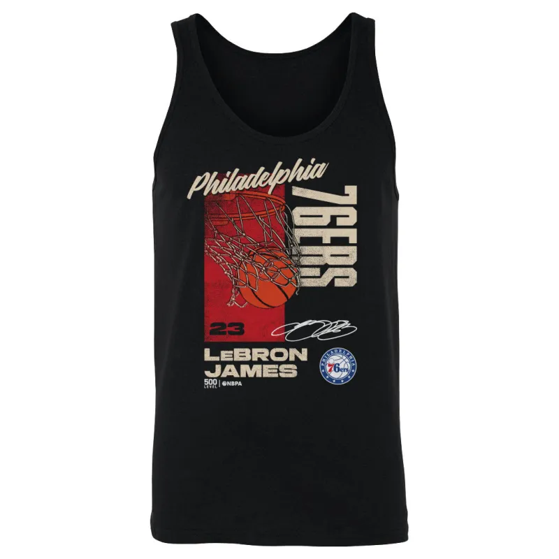 LeBron James Philadelphia 76ers All Net WHT made by 500 Level
