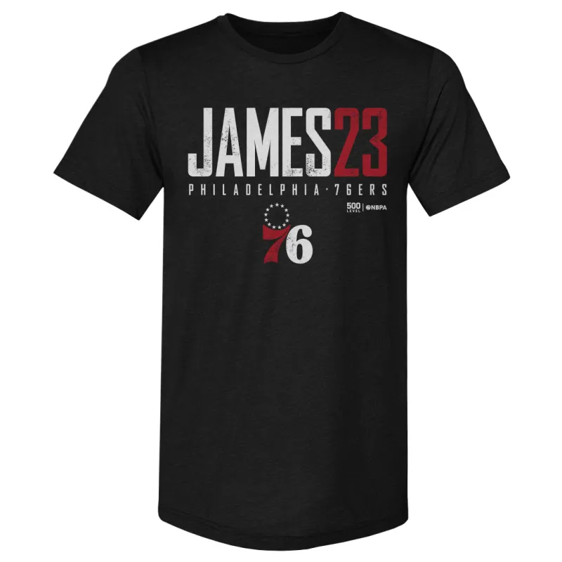 LeBron James Philadelphia 76ers Elite WHT made by 500 Level