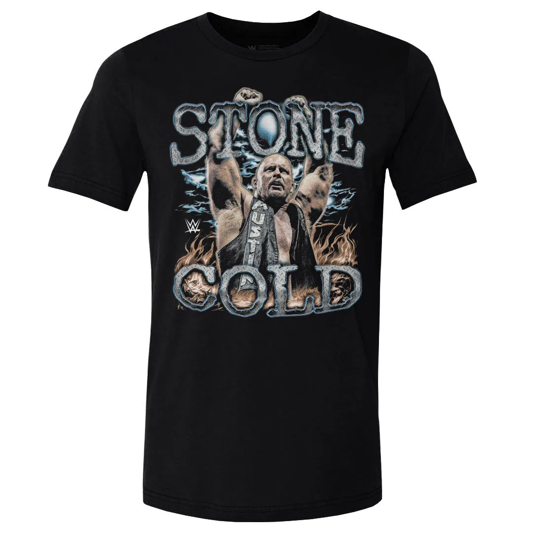Stone Cold Steve Austin WWE Flames WHT sold by 500 Level