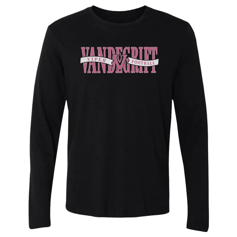 Vandegrift Crown Trio Viper Football Name RIbbon WHT made by 500 Level