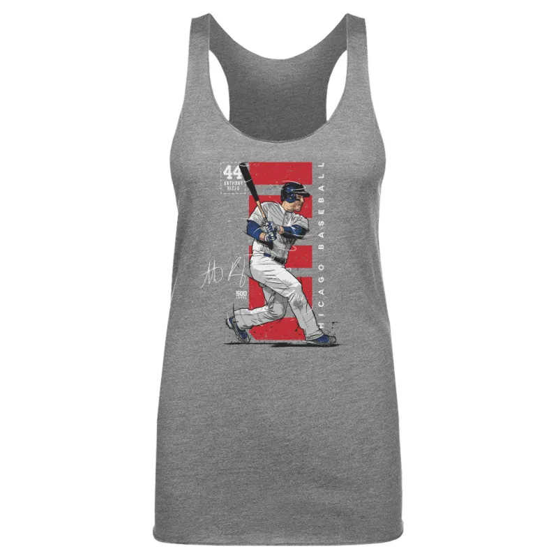 Anthony Rizzo Chicago C Vertical WHT made by 500 Level