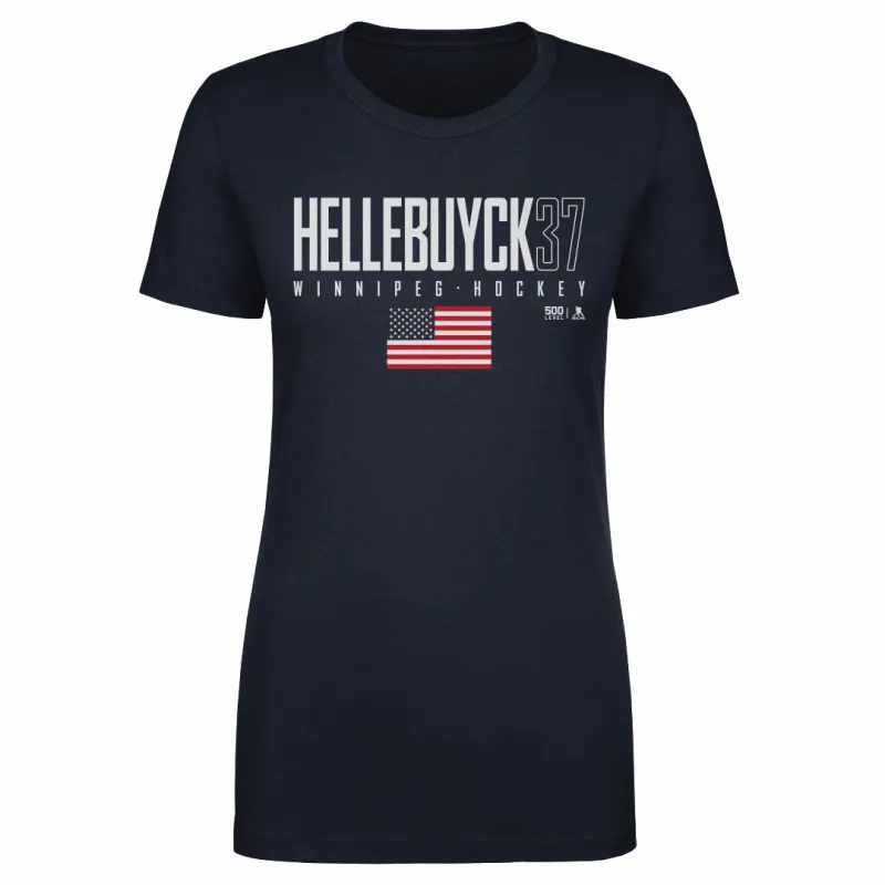 Connor Hellebuyck Winnipeg USA Elite WHT made by 500 Level